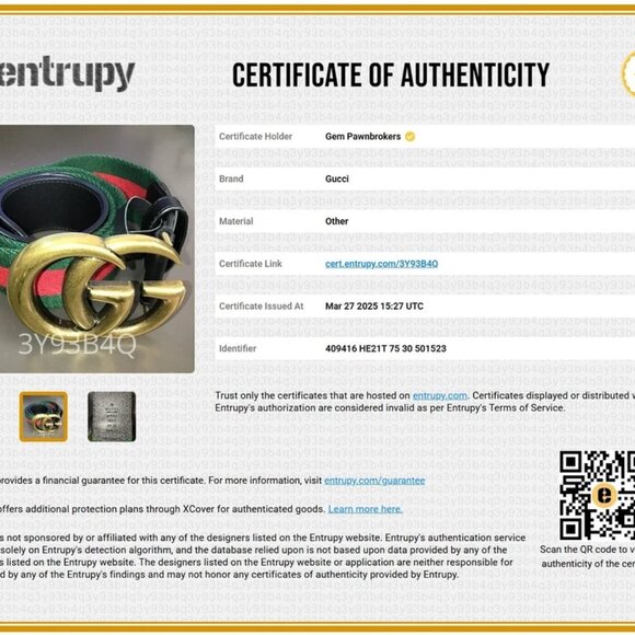 Gucci GG Marmont Web Belt Canvas Leather Size 70X30 - Green/Red/Black/Gold - Picture 2 of 14